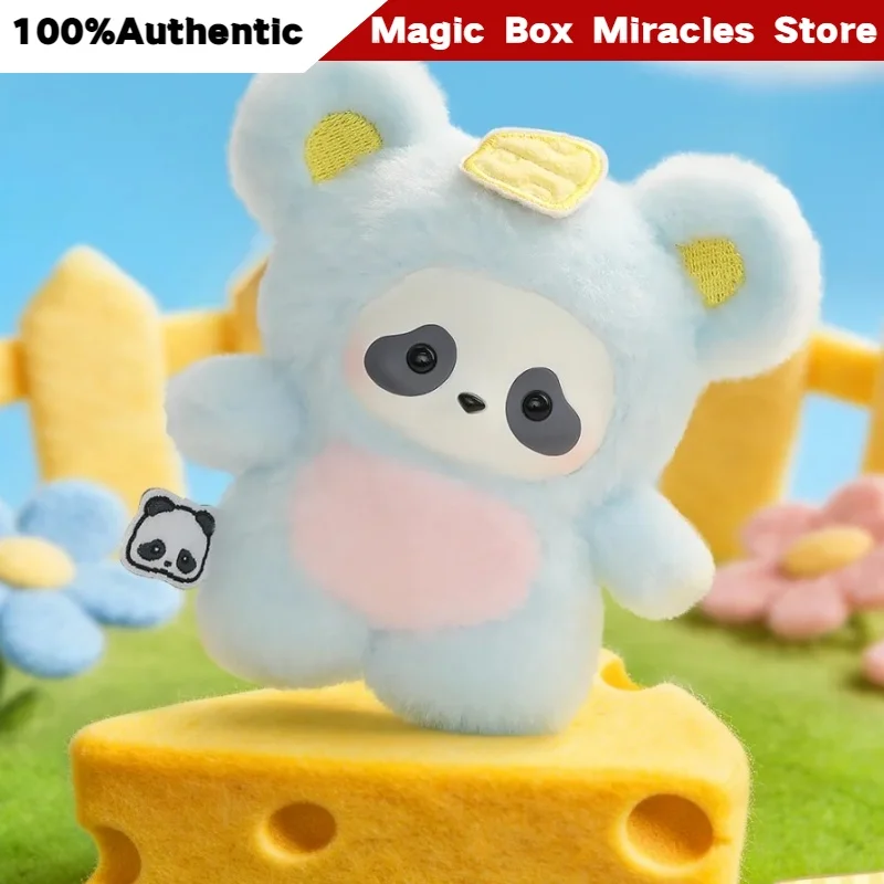 

Genuine Panda Roll The Zoo In Hands Series Plush Keychain Blind Box Kawaii Chubby Panda Figure Collectible Soft Hanging Toy Gift