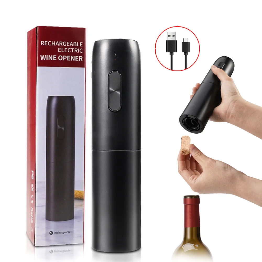 Automatic Rechargeable Wine Opener with Charging Base - Essential Wine Tool for Kitchen