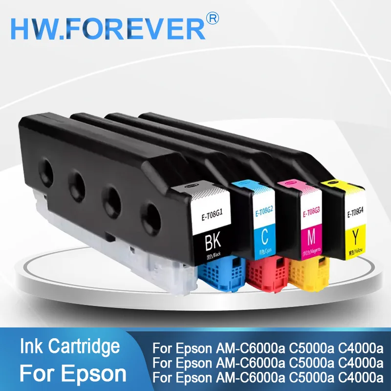 

T08C1 T08C2 T08D1 T08D2 Совместимый картридж для Epson WorkForce Enterprise AM-C6000a C5000a C4000a C4000 C5000 C6000 Inks