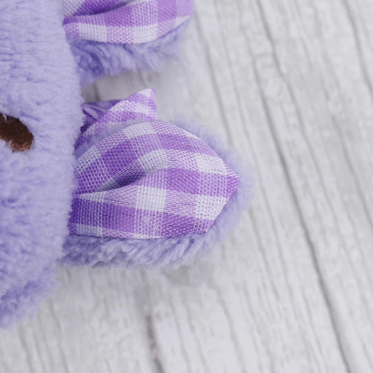 

Coral Fleece Hanging Rabbit Hand Towels Thicken Absorbent Dry Dish Cloth for Home Kitchen Bathroom Purple