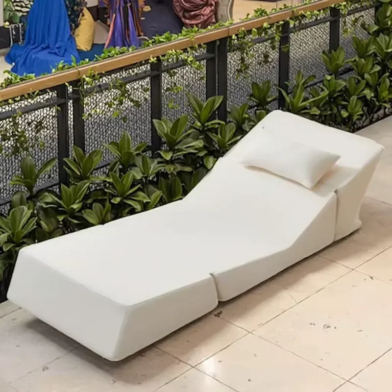 Reclining Chair Fold Sofa Bed Module Compression Boneless Sofa Couch Sun Lounger Quick-drying Foam Swimming Pool Chair