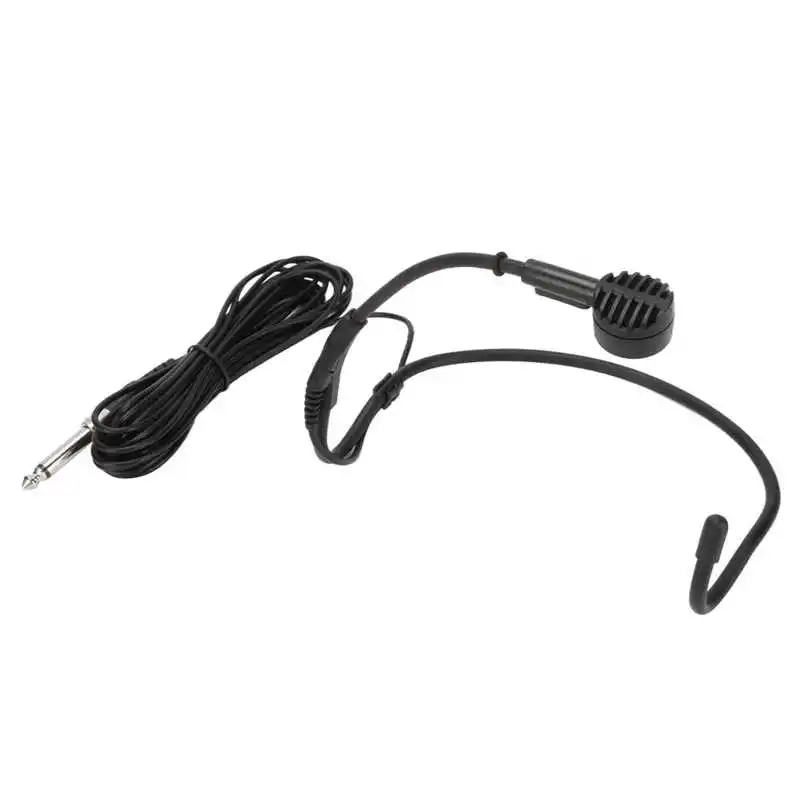 6.35 مللي متر سماعة الأذن ميكروفون مريح ديناميكية 16.4ft سماعة رأس سلكية ميكروفون ل كاريوكي مكبرات الصوت تدريس جديد