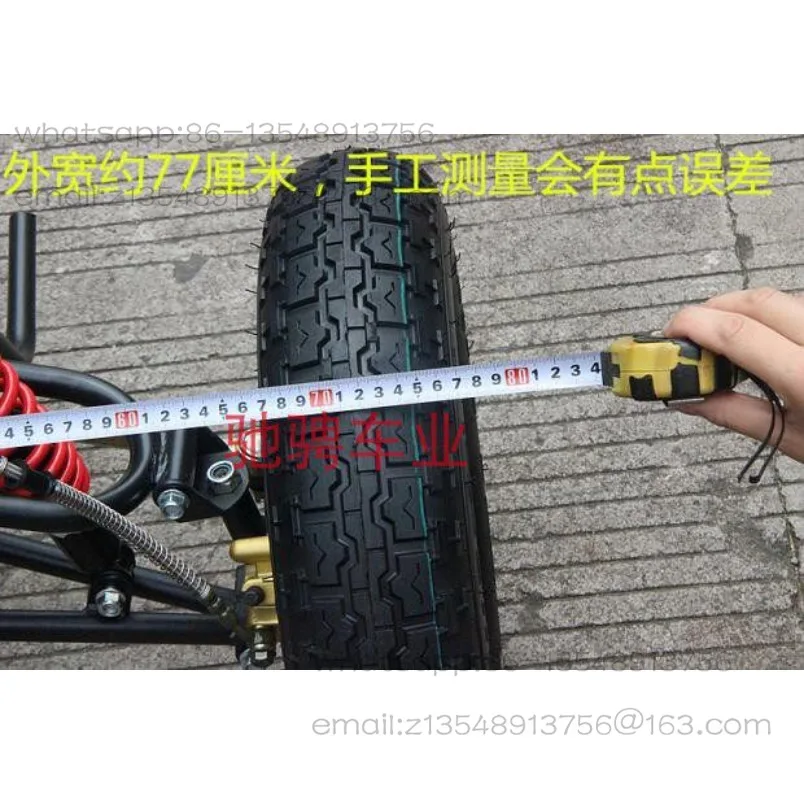 DIY electric four-wheeler accessories, modified inverted three-wheel front suspension rocker arm frame steering assembly