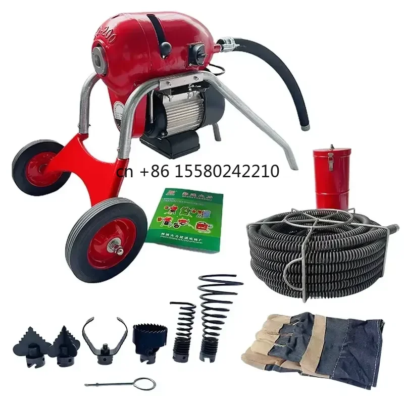2026 hot for Special Professional Electric Power Sewer Snake Pipe Dredge Clog Drain Auger Cleaning Machine