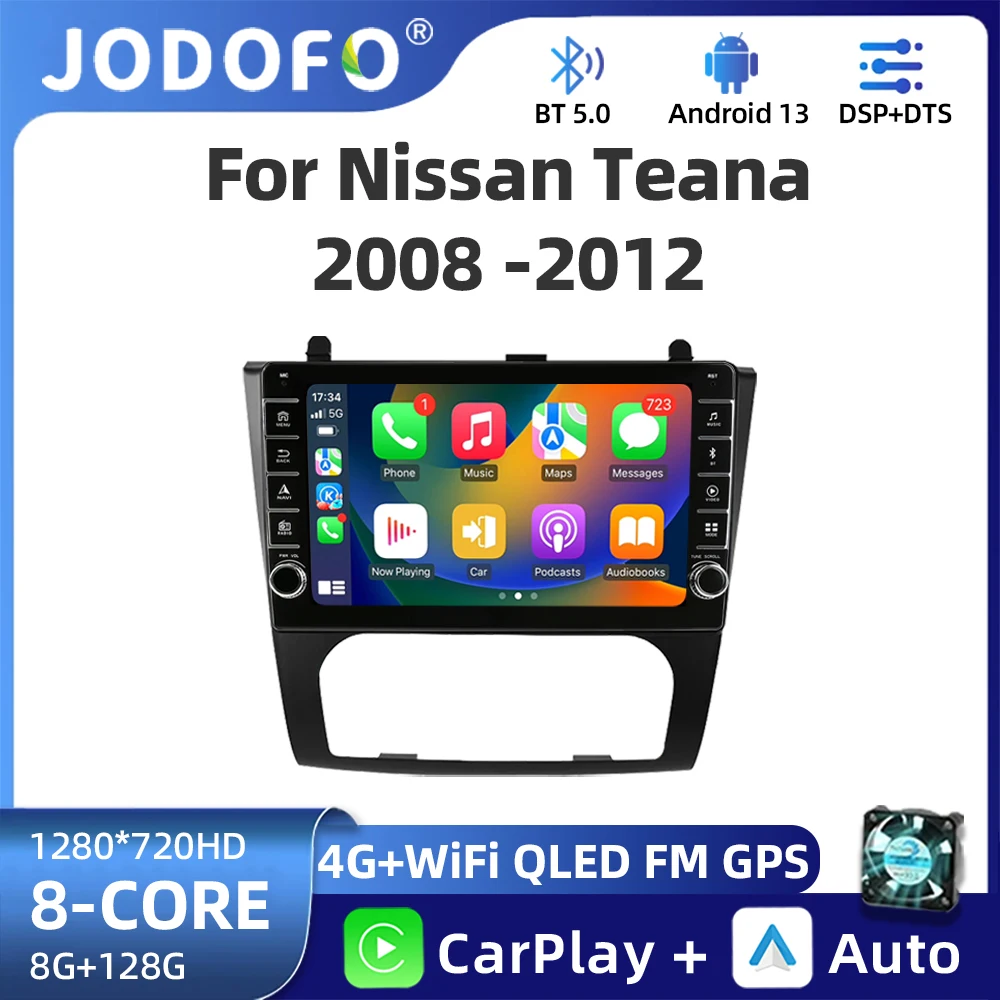 

9" Android 13 Car Stereo Radio Multimedia For Nissan Teana Altima Auto 2008 - 2012 Navigation GPS Video Player Carplay DSP