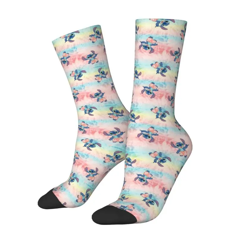 Lilo And Stitch Men Women Crew Socks Unisex Cute Cartoon Spring Summer Autumn Winter Dress Socks