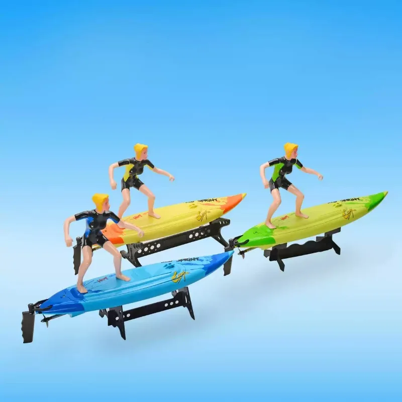 Remote Controlled Surfboard Model With Mini Surfer Figurine Simulated  Surfboard Includes Servo Parts