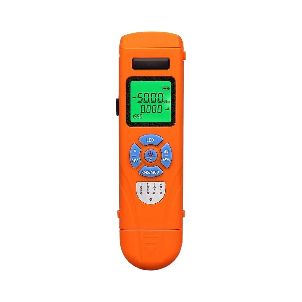 Rechargeable For Mini Optical Power Meter InGaAs Sensor 800-1700nm Dual Range Fiber For Optic Cable Testing Tool For FTTH Engine