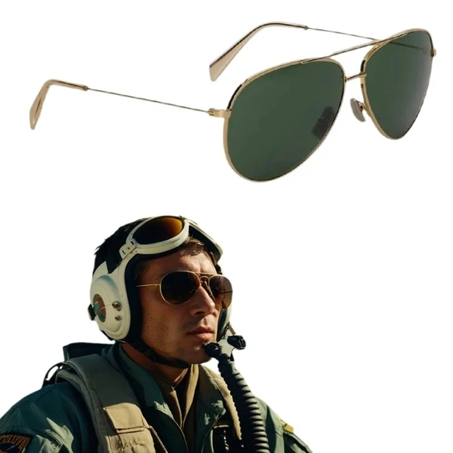 Óculos de sol masculinos originais M'sia listos em estoque UV400 para viagens, dirigindo, armação de liga de aviador da moda