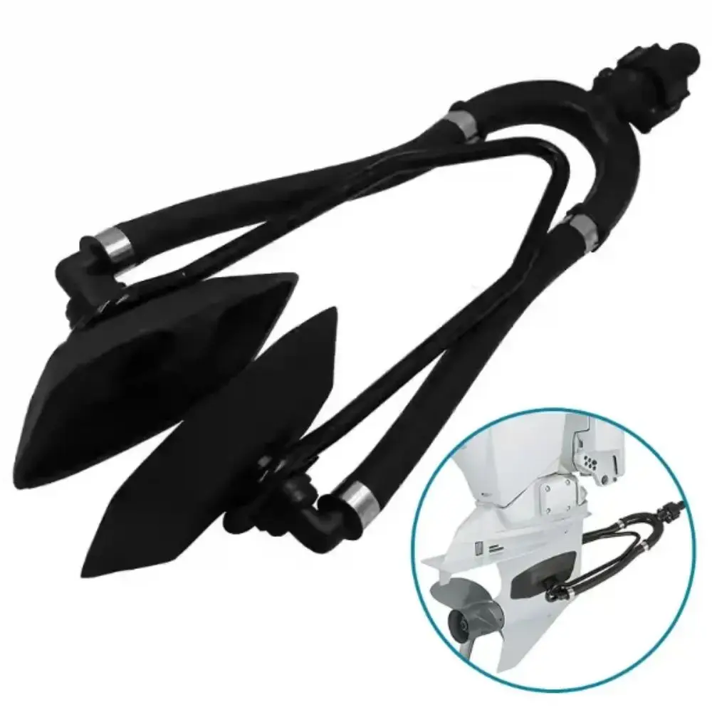 Universal Outboard Motor Water Flusher Round Ear Cups Dual Water Feed Engine Flusher Large Rectangular Sand Salt Flush