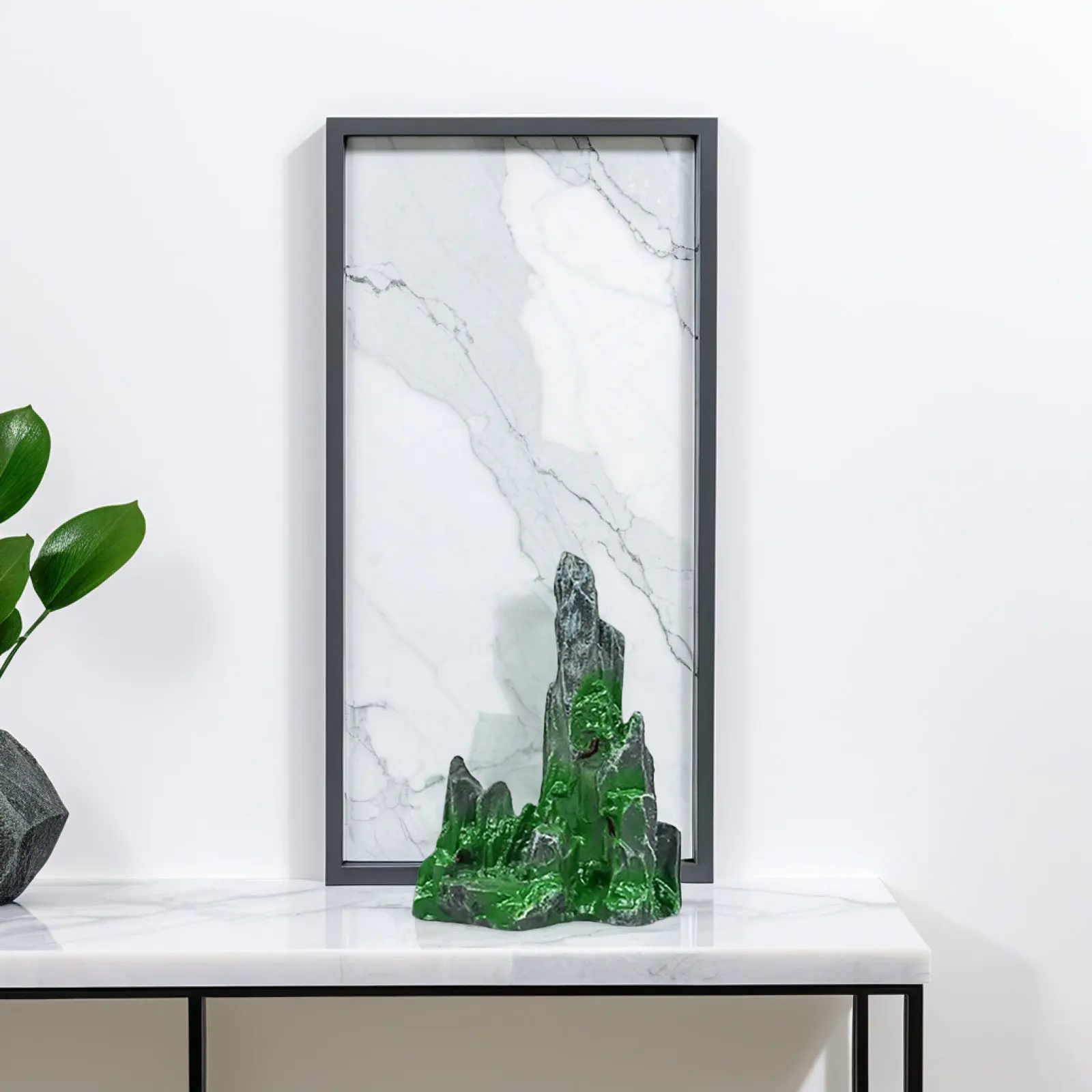 2Pcs Aquarium Turntable Decorations Rotating Artificial Mountain Rock Sushi Plate Ornaments Large Fish Tank Decor Resin Bridge