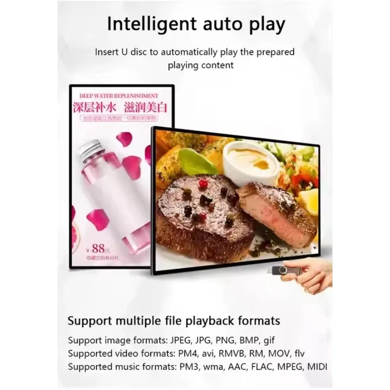 

32-Inch Wall-Mounted Android LCD Digital Menu Board Advertising Totem for Indoor Supermarket Display