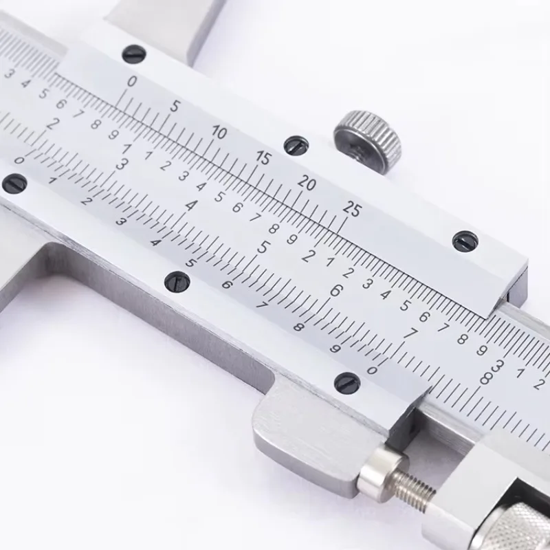 Dasqua alta qualidade 0-300mm 0-500mm 0-600mm 0-1000mm paquímetro analógico de aço inoxidável vernier tamanho grande com mandíbula longa