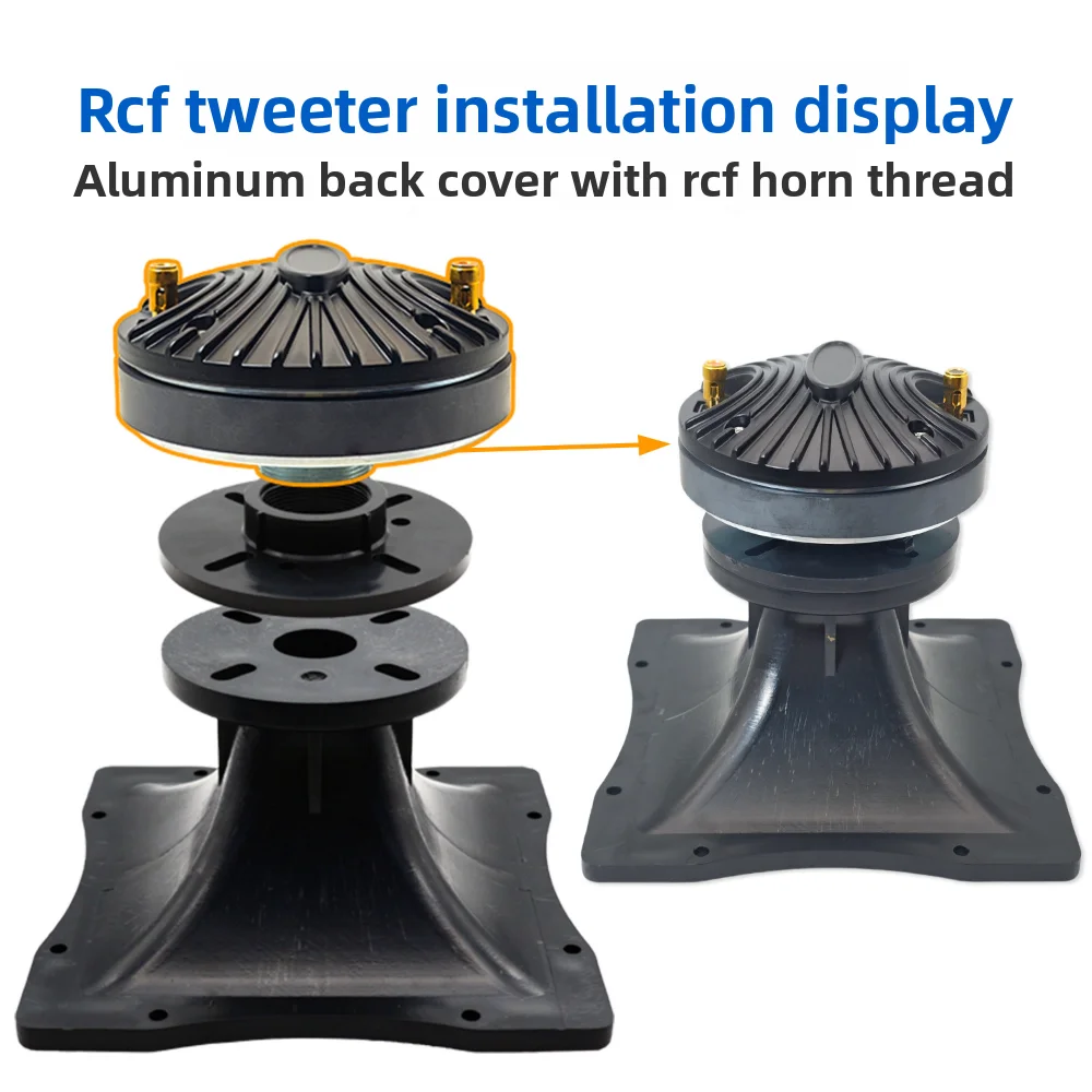 VYOPBC Factory Stock RCF 44mm Screw On Tweeter 115 Magnet 8 Ohm Aluminum Rear Cover Thread Stage Audio