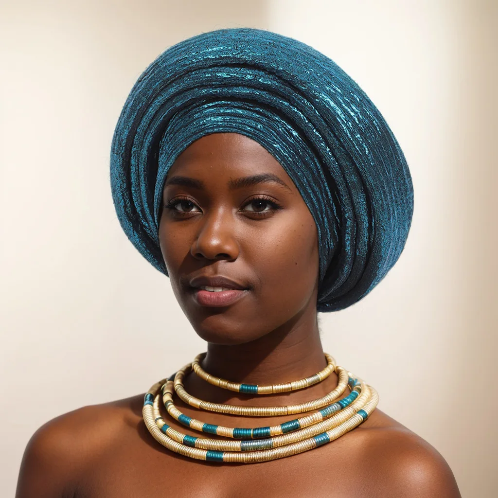 Brokatowa damska afrykańska czapka turban muzułmańska chusta na głowę Bonnet Nigeria kobiece opaski na głowę czapki wesele nakrycie głowy nakrycie głowy