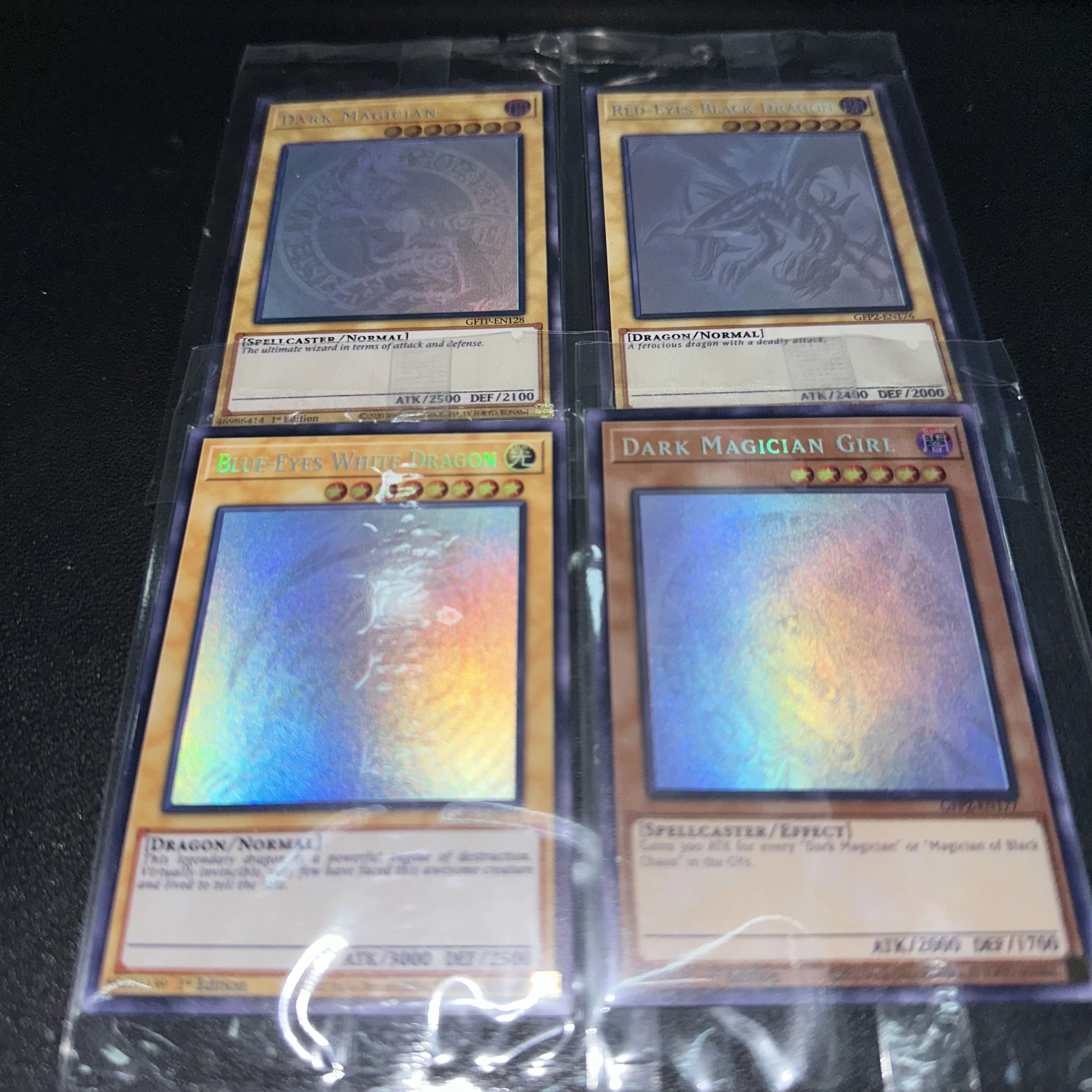 Yu-Gi-Oh OCG/TCG/GFTP-EN128/175/176/177/Dark MAGICIAN BLUE-EYES Children's Gift Collectible Card Toys (Not Original)