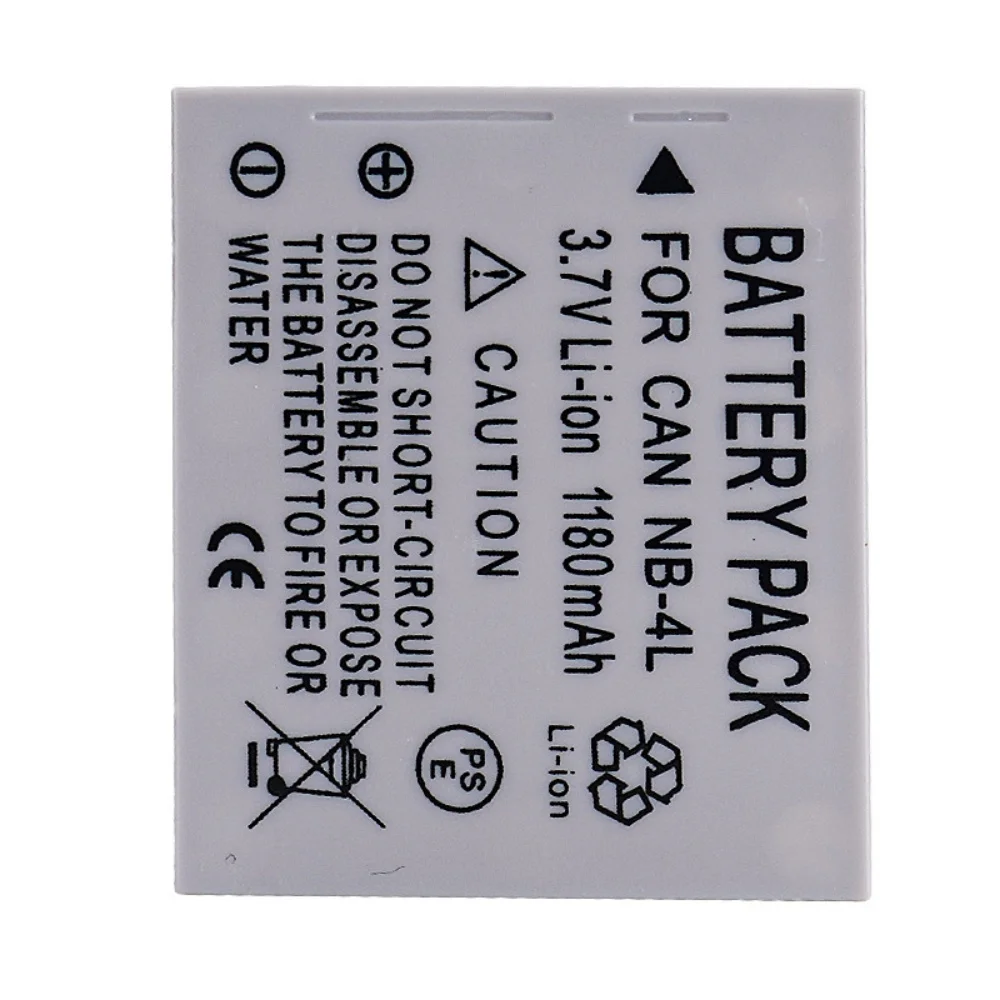 3.7V 1180mAh NB-4L Digital Camera Battery Suitable for Canon IXUS 130 115 220 110 117 100 230 120hs Is