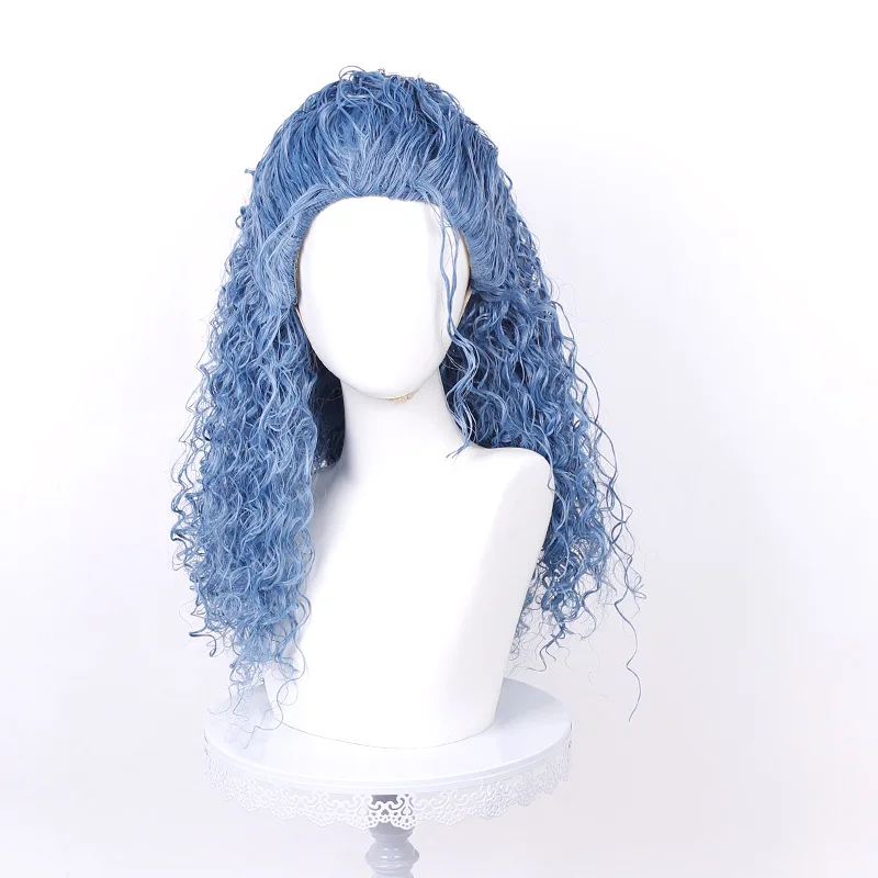 Film Wicked Wonderland Chloe Charming Cosplay Wig Blue Long HFor Hallowmas Party Role Play For Adults Prop Wig