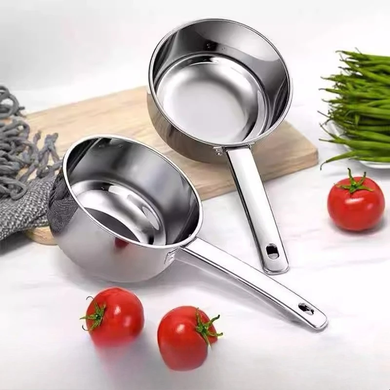 Thickened 304 Stainless Steel Water Spoon Household Kitchen Multifunctional Short Handle Water Scoop Canteen Large Soup Spoon