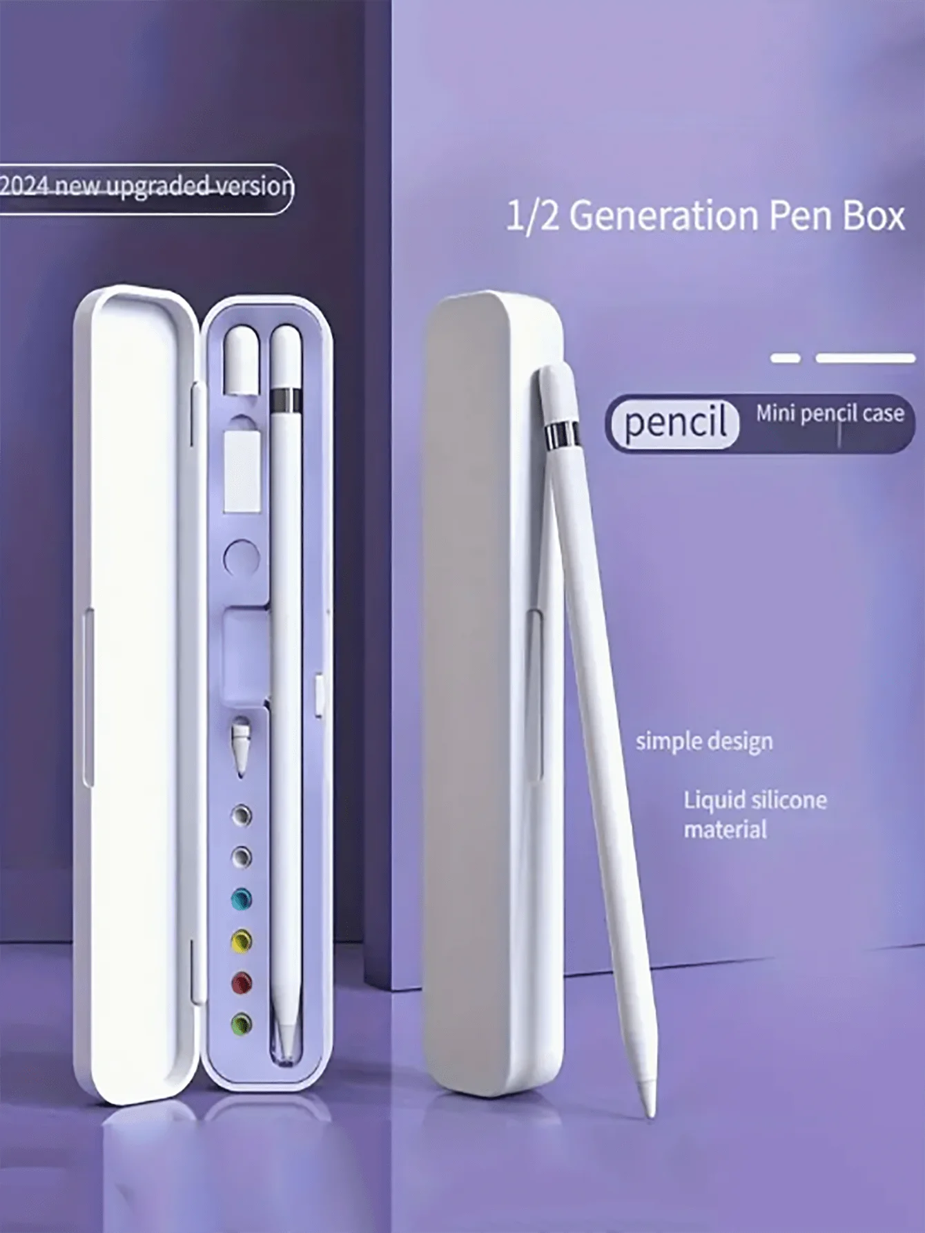 Capacitive Pen Storage Box Suitable for Apple iPad Stylus Accessories, New Anti-Fall Universal Pen Case, Anti-Loss Touch Pen Case, Universal Capacitive Pen Case, Portable Apple Pencil Storage Box.