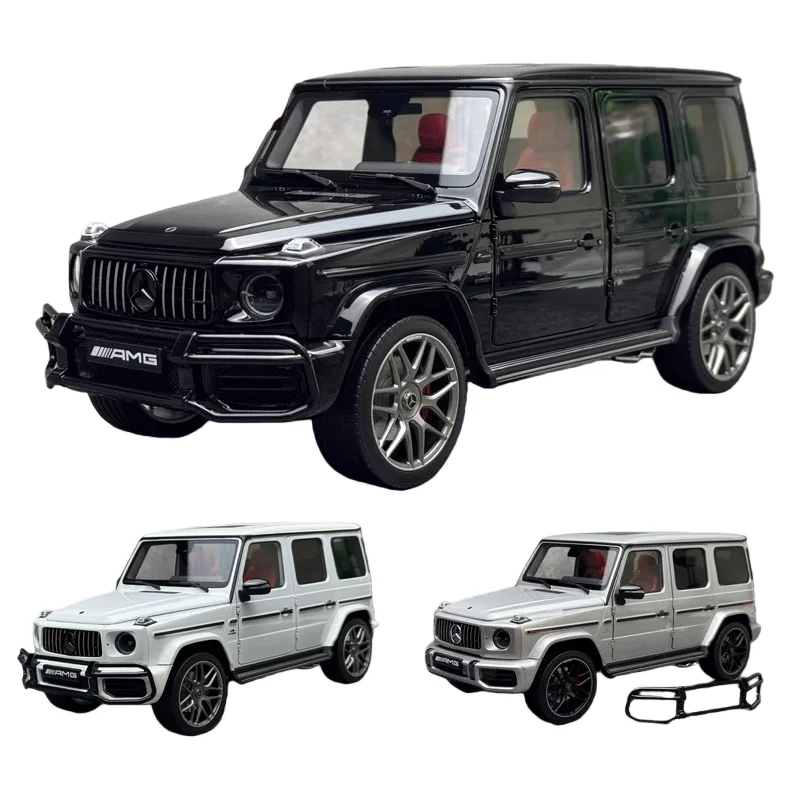 

Почти настоящая модель автомобиля из сплава 1:18 G63 AMG 2022 в честь 55-летия, литая под давлением, подарок другу, коллекционное украшение для взрослых.