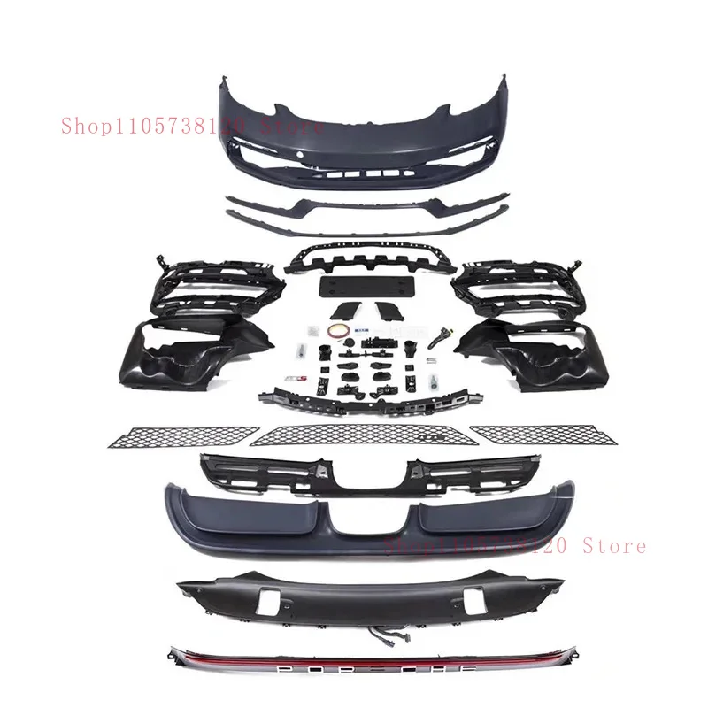 Factory Hot Selling Body Kit Boxster Upgr GTS Bumper Rear Diffuser Through Strip Taillight Rbody Kits