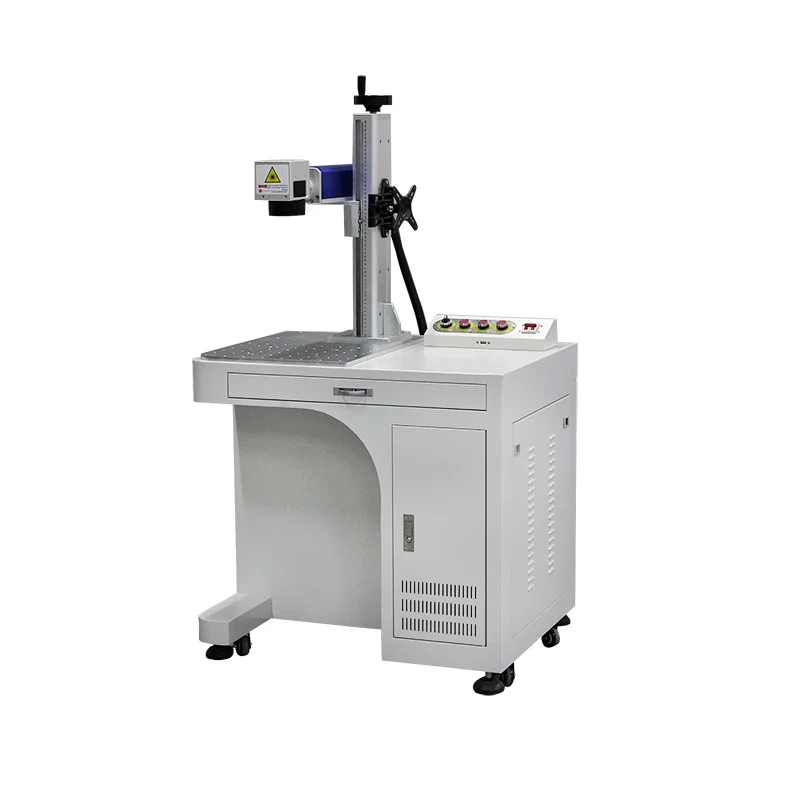 Auto Focus Raycus Jpt Metal Fiber Laser Marking Machines 20W 100W Dynamic Engraving Marker Rotary Supports DXF PLT BMP Formats