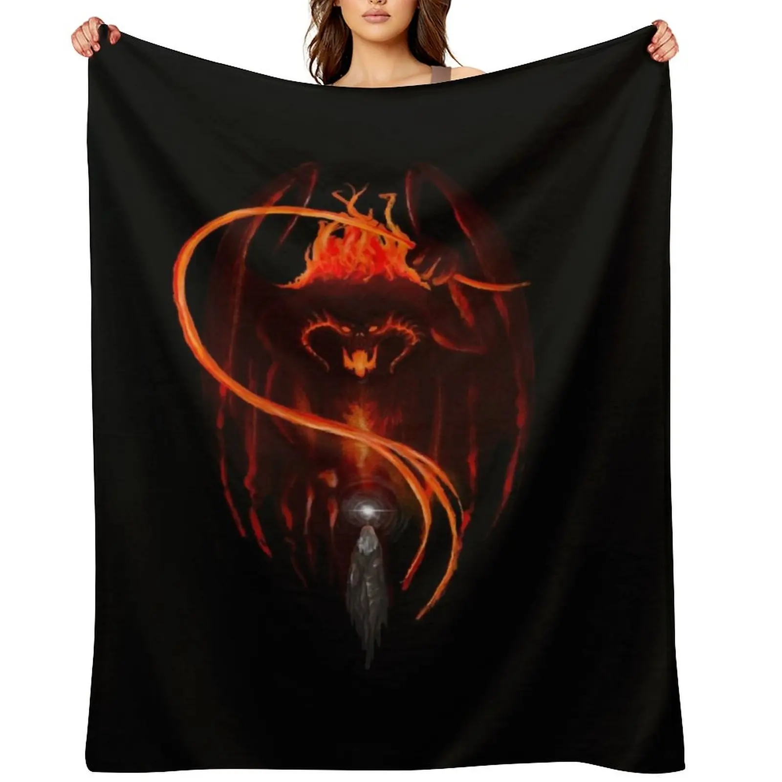 

Balrog Throw Blanket warm winter Giant Sofa decorative Hairys Blankets
