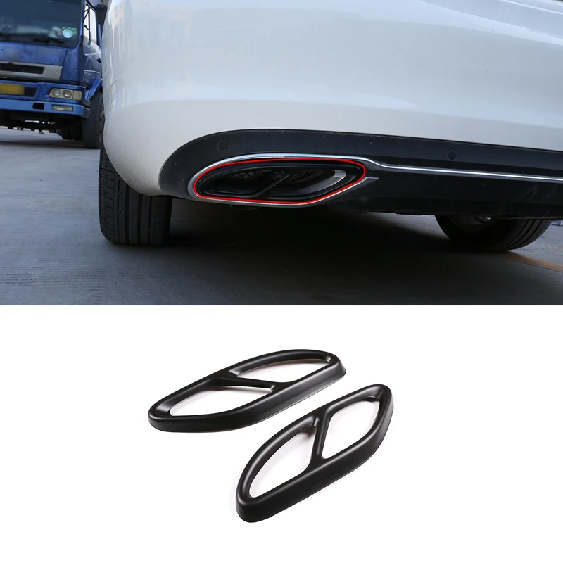 

Upgrade Stainless Steel 4 Outlet Exhaust Trim Tail Pipe Cover Muffler Tip Cover Car For Mercedes Benz A B C E GLA GLC GLE GLS