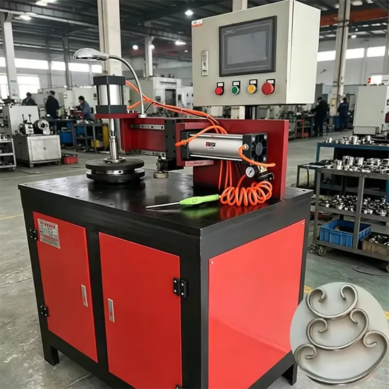 CE Certification High Performance 1.5KW CNC Ornamental Iron Bending Machine Pipe Thickness 0.35-0.4mm Metal Scroll Flower