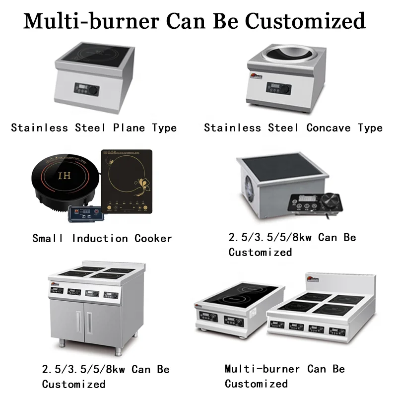 凹型誘導クックトップ レストラン 3500 5000w セラミックストーブ ホブコンロ 電気業務用中華鍋誘導調理器