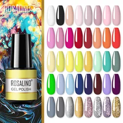 ROSALIND Gel smalto per unghie Base UV Top Coat Soff Off Stamping Polish All For Art Manicure Gel Semi permanente per unghie spedizione veloce