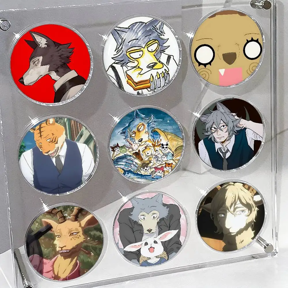 Badges Anime B-BEASTARS en fer blanc, épingles à bouton souples, broches, badges métalliques, accessoires de bijouterie personnalisés pour chapeaux, sacs et revers