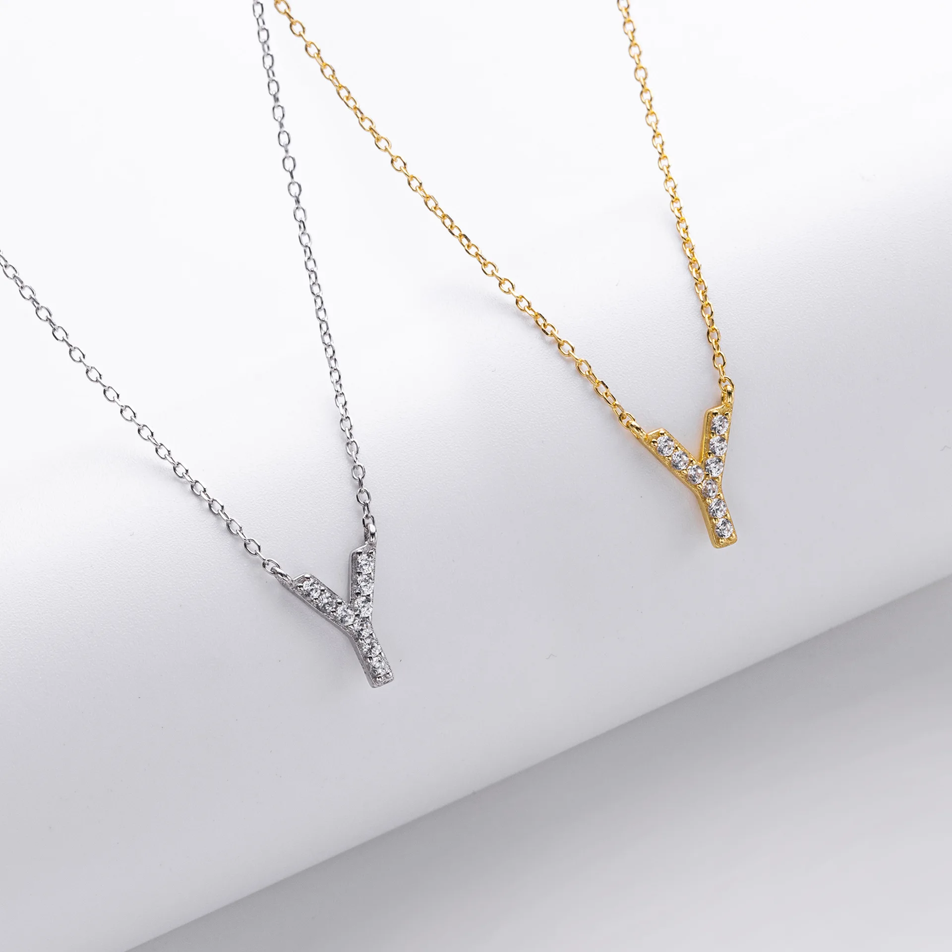 

Doremi 925 пробы Серебряное ожерелье с буквенным именем на заказ, циркониевое ожерелье Aaa, подвеска «сделай сам», серебряное ожерелье, подарок