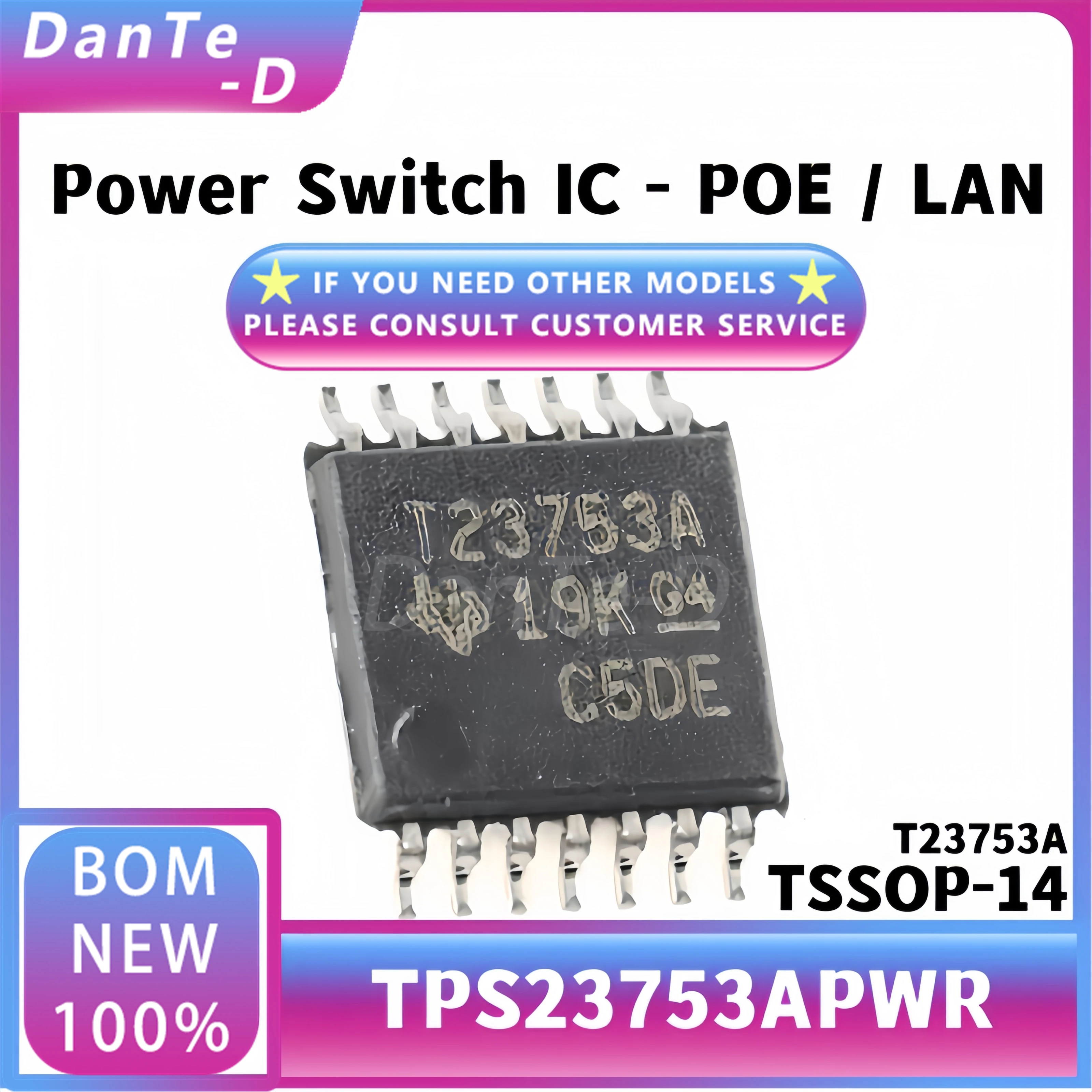 TPS23753APWR Silkscreen T23753A TSSOP-14 Isolation Converter Controller IC Original Authentic