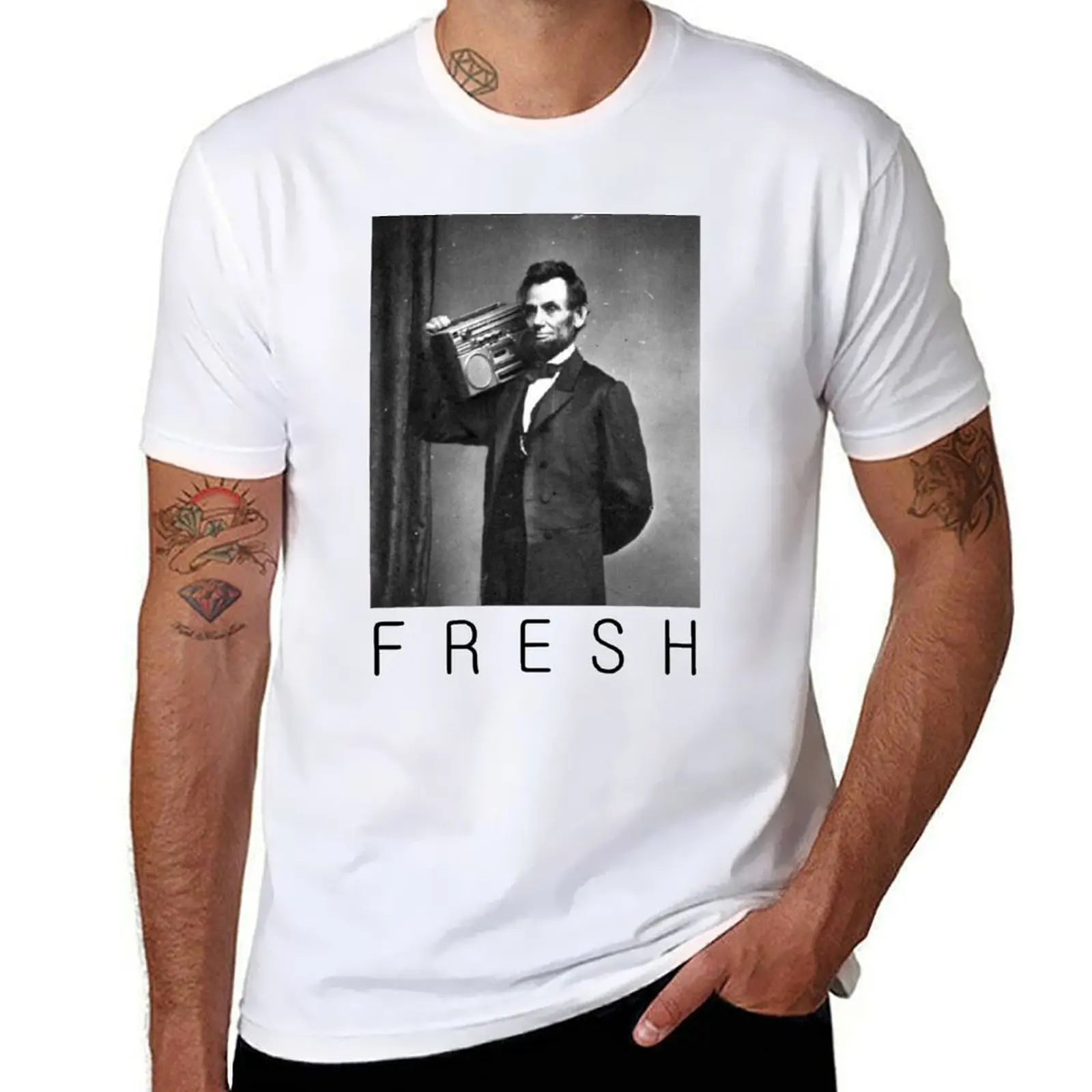 

Lincoln fresh T-Shirt man graphic t shirt anime tshirt T-Shirt