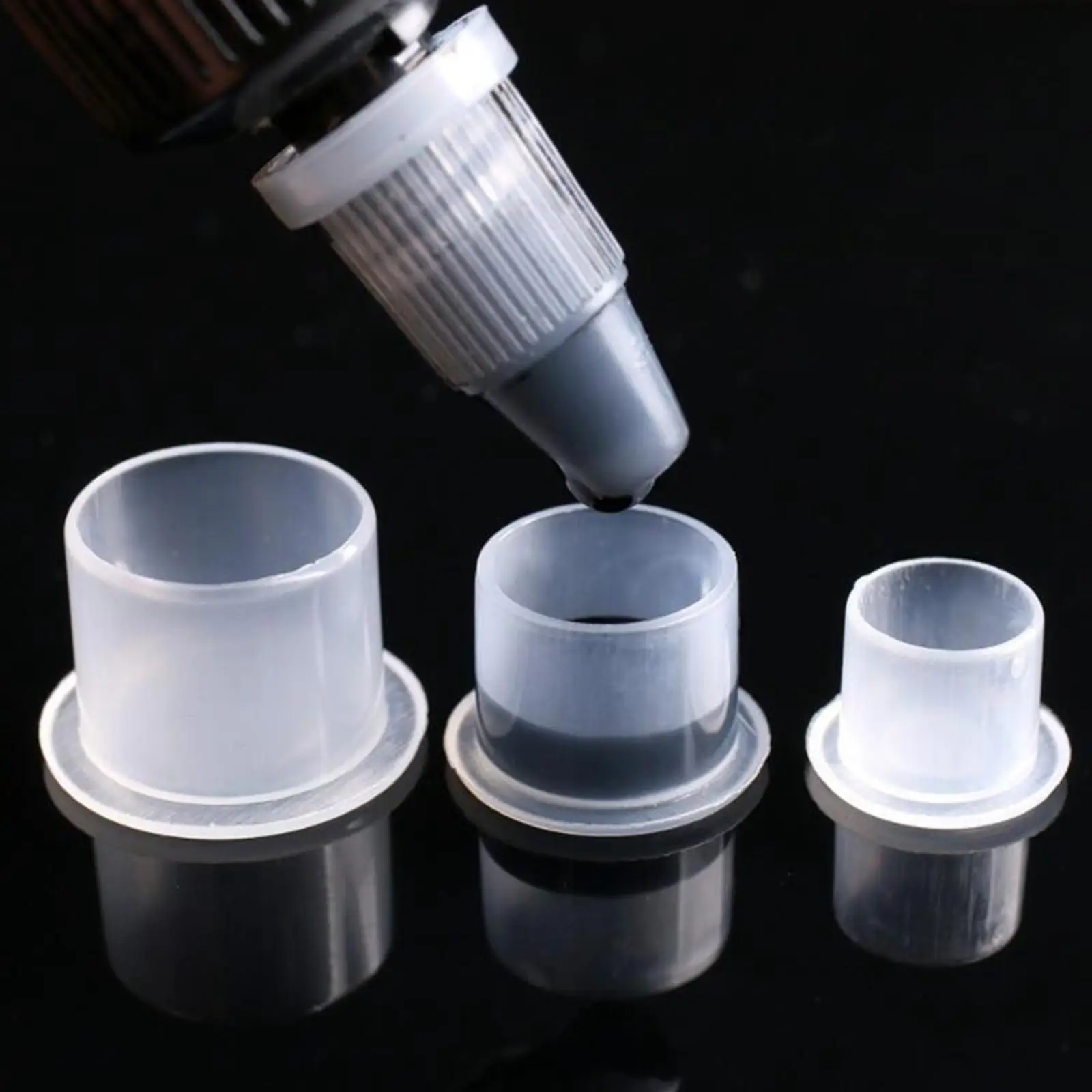 Plastic Cups Pots Free Standing Cosmetic Supply for Ink