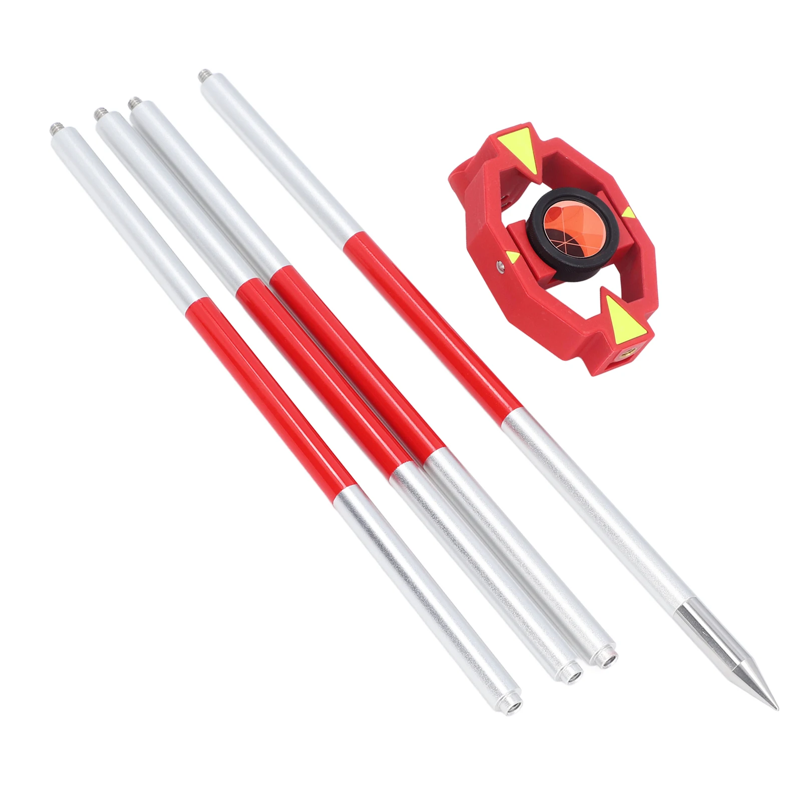 Mini prisma per indagine Stazione totale Mini prisma + guscio ABS costante da 87,5 mm Vetro ottico K9 alto con 4 poli per ferrovie