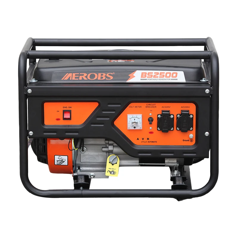 Single Phase 220 Volt 220v 2000 Watts 2kw Electricity Power petrol Generators for Home Electric for Sale