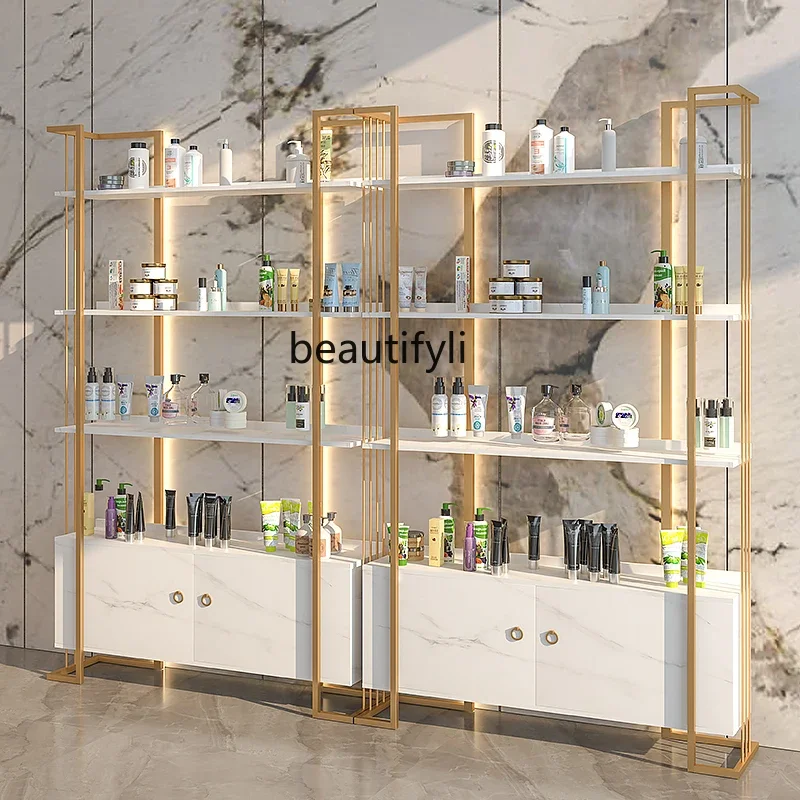 

A55 Simple cosmetic display cabinet, product display rack storage display cabinet luminous rack