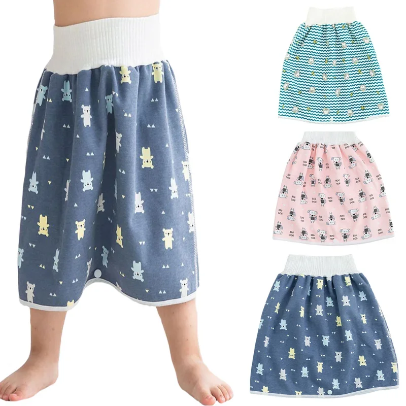 Jupe-culotte imperméable pour bébé garçon et fille, confortable, pour entraînement à la propreté, confortable, pour dormir, literie