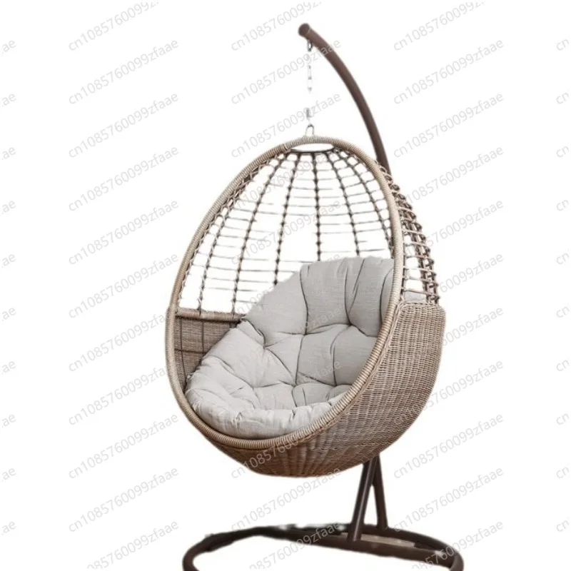 

Hanging Chair Outdoor Swing Chair Patio Balcony Rattan Chair Bird's Nest Cradle