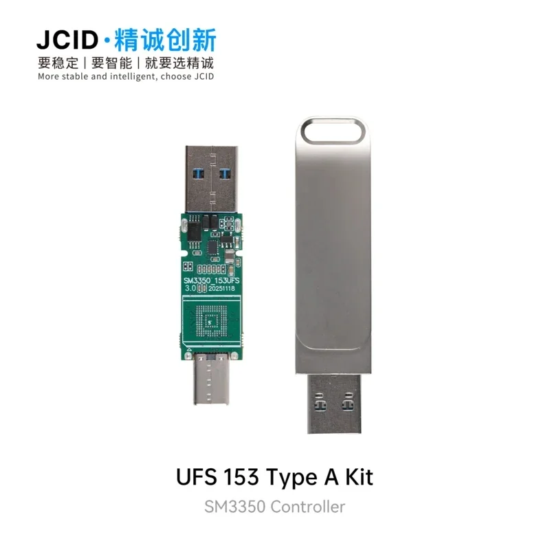 JCID UFS-153/254 USB Drive Conversion Kit NAND Chip forAndroid Phone Repair Tool for USB-A/Type-C 3.0 Protocols