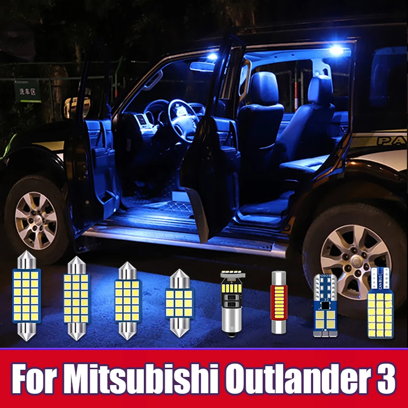 For Mitsubishi Outlander 3 2013 2014 2015 2016 2017 2018 2019 2020 2021 2022 phev 4pcs Car LED Interior Dome Light Accessories