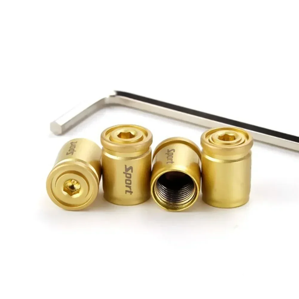 1Set Car Tire Valve Cap Anti-Theft Air Valve Stem Cap For Autos Motorcycles Bikes Durable Zinc Alloy Waterproof Dustproof