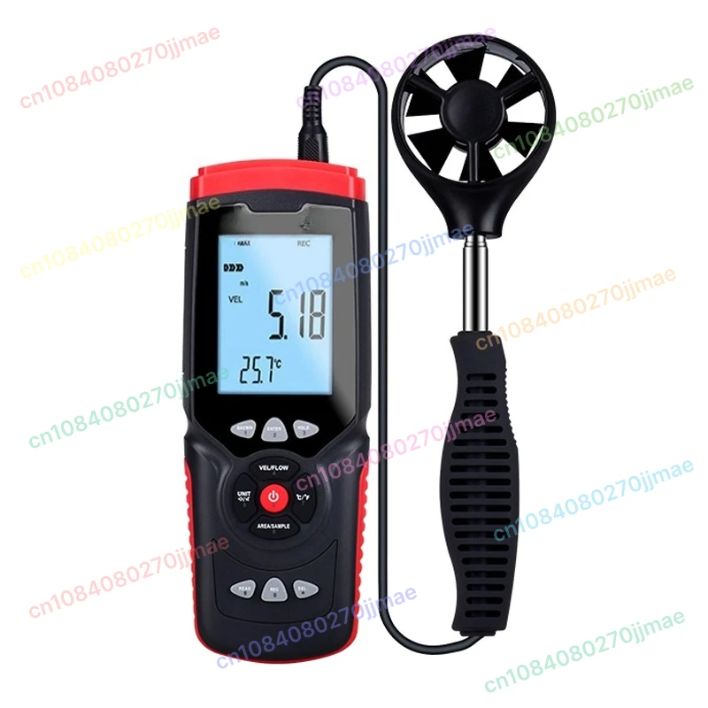 

Professional Wind Speed Air Flow Temperature Digital Anemometer Instrument Air Volume Direction Humidity Data Hold