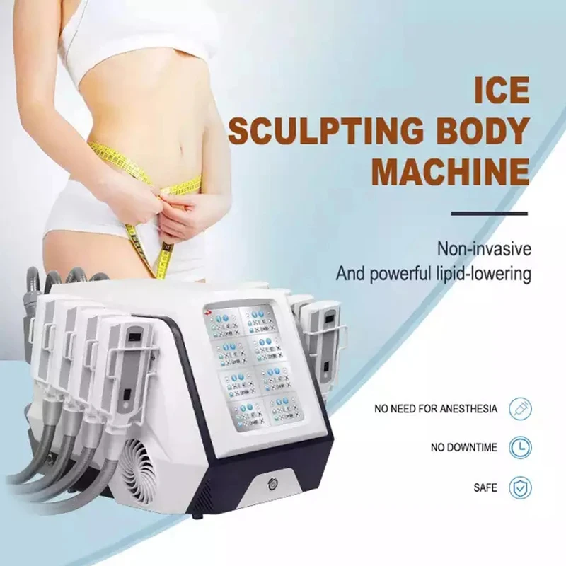 2024 Professional Weight Loss Machine For Remove Fat 8 Handles Diamond Ice Cryo Pads Cold Body Sculpting Criolipolisis Equipment