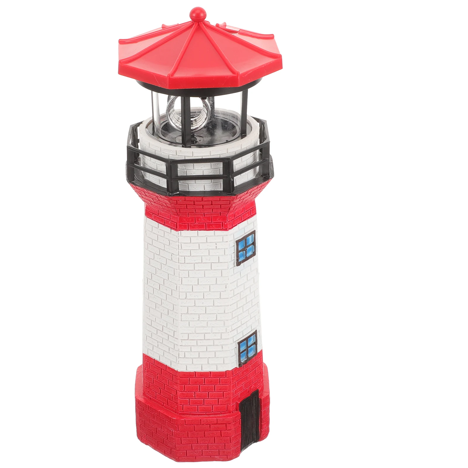 

Rotating Lighthouse Garden Ornaments Outdoor Solar Decors -powered Lights