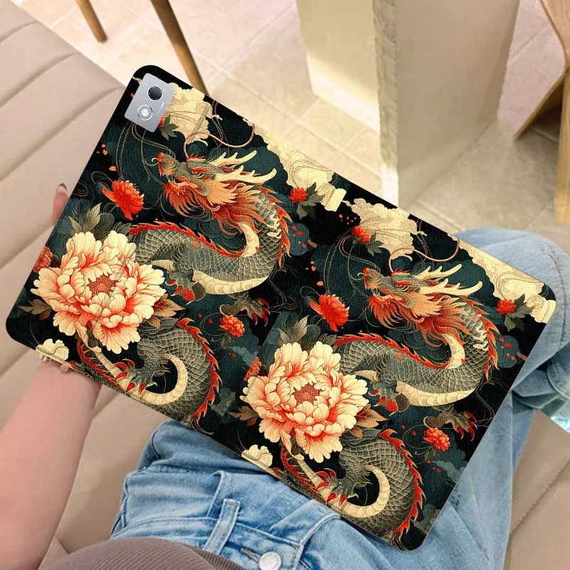 

Ancient style anime dragon Tablet Case For Legion Xiaoxin Pad Y700 K10 M10 P11 K11 Pro Plus 10.6 11.5 Inch 2021 2023 2025