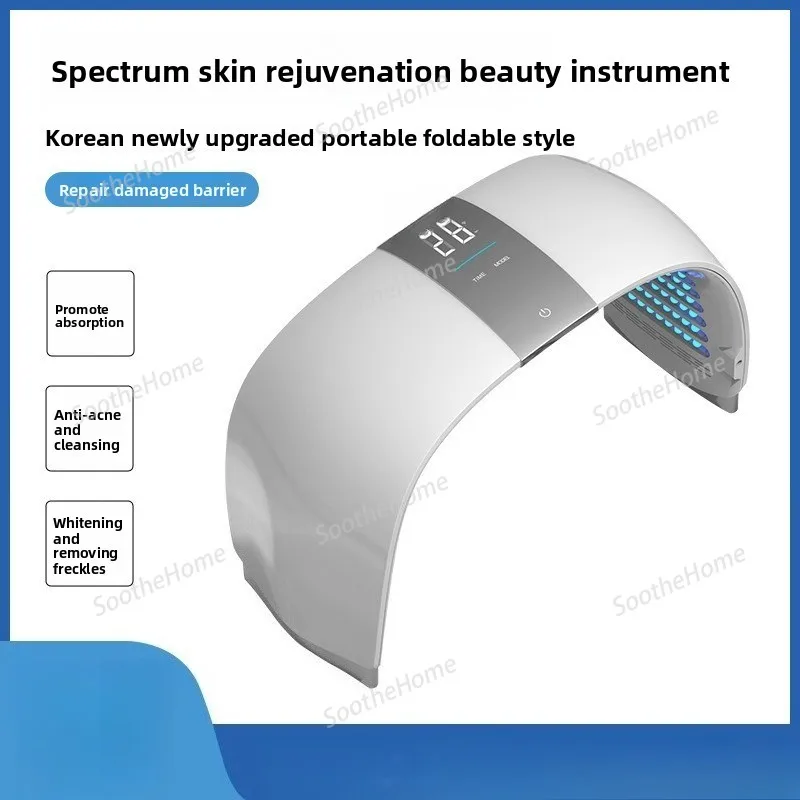 

Spectrometer Beauty Device, Photon Skin Rejuvenation, Korean LED Red and Blue Light Therapy, Facial Whitening and Acne Removal
